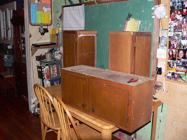 old cabinets