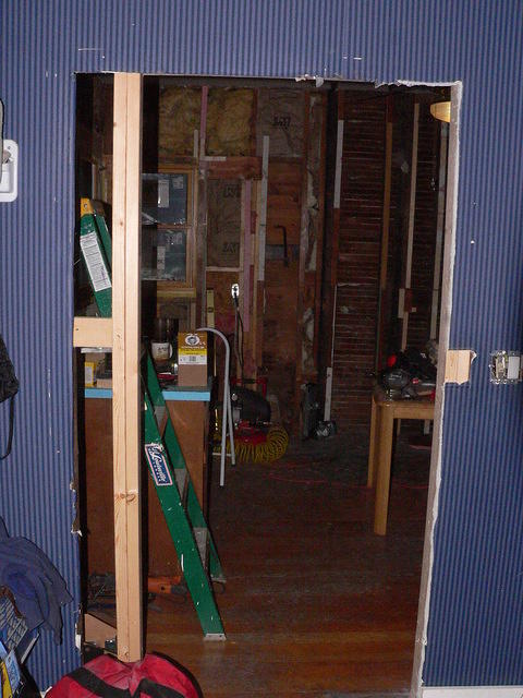 bigger and 1 foot to the east doorway.