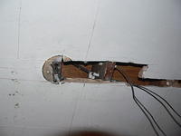 yes I drilled into the old wiring for the ceiling light !
